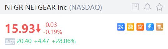 盘前异动 | Netgear涨近30%，与TP-Link和解并提高Q3营收预测