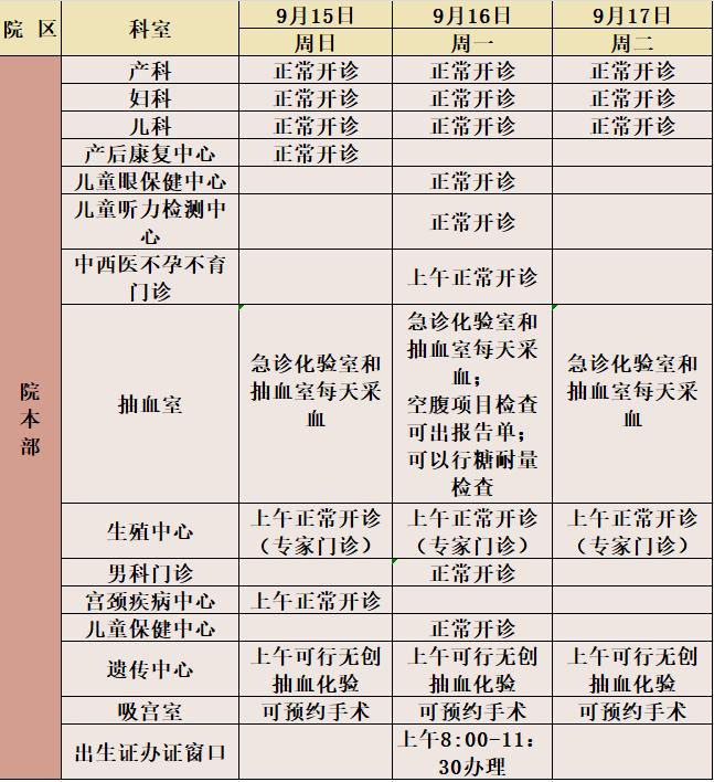 安徽多家医院最新通知！2024中秋假期门诊安排有调整→