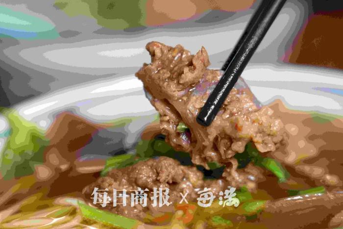 牛肉、牛杂都来自潮汕！小河直街这家餐馆的潮汕牛肉面，肉嫩汤正