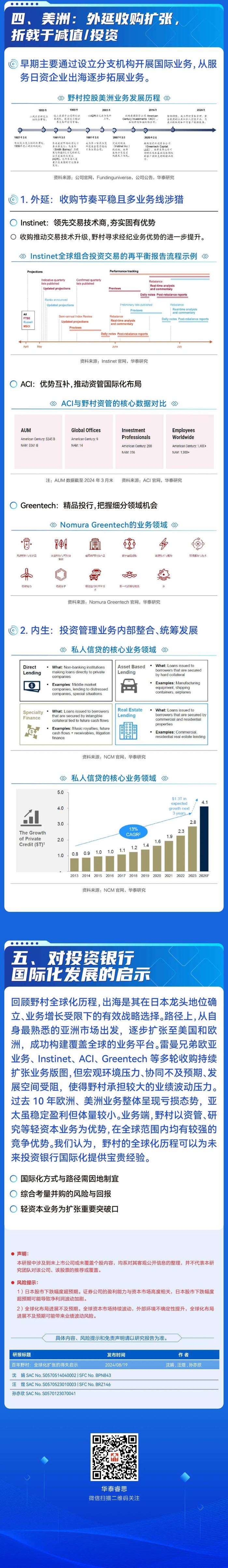 图说研报 | 百年野村：全球化扩张的得失启示