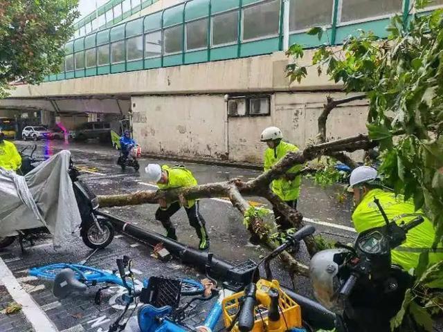 “贝碧嘉”降为台风级，但暴雨预警升级为橙色！今天上午，静安的TA们在行动……丨防御台风“贝碧嘉”