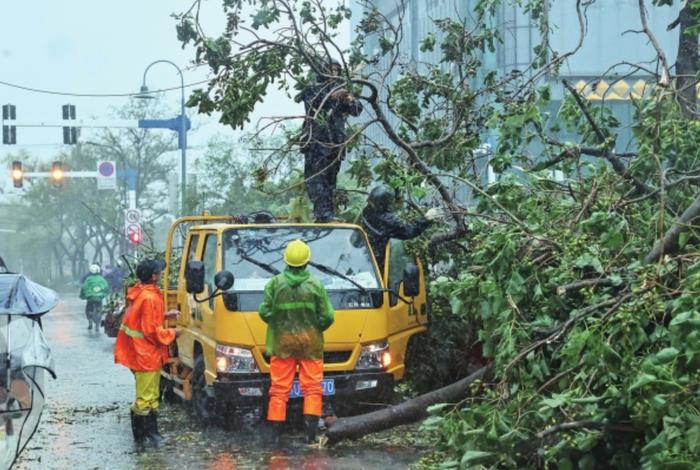 风里雨里 我们坚守在这里——台风“贝碧嘉”过境 上海、苏州环卫系统全力做好环境保障工作