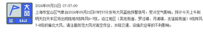 上海人注意：冷空气已到达！多区高挂大风蓝色预警，下周最高温2字头…网友：喜大普奔