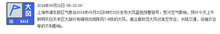 上海人注意：冷空气已到达！多区高挂大风蓝色预警，下周最高温2字头…网友：喜大普奔