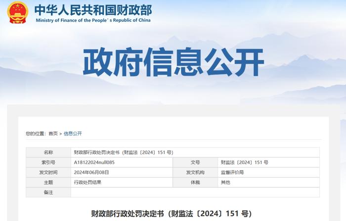 刚刚！财政部对德勤华永三名注册会计师、安永华明二名注册会计师作出警告的行政处罚