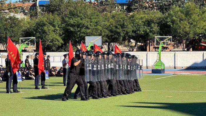 盾牌术、擒敌拳、警棍盾牌操……北京丰台举办保安行业大比武