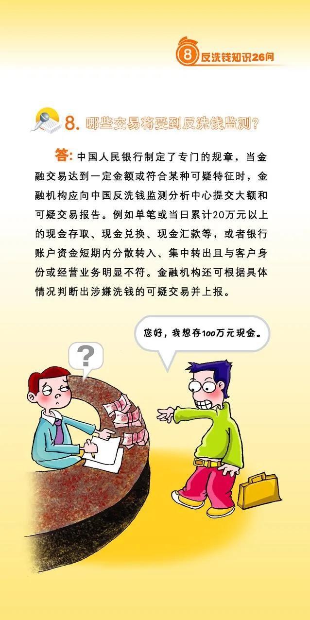 反洗钱小课堂丨反洗钱知识26问