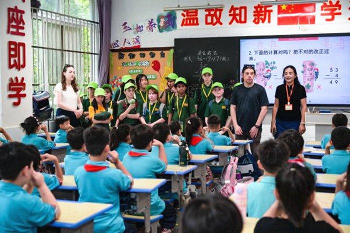 淮北市首府实验小学迎来澳大利亚墨尔本市亚伯斯福特小学师生访学团