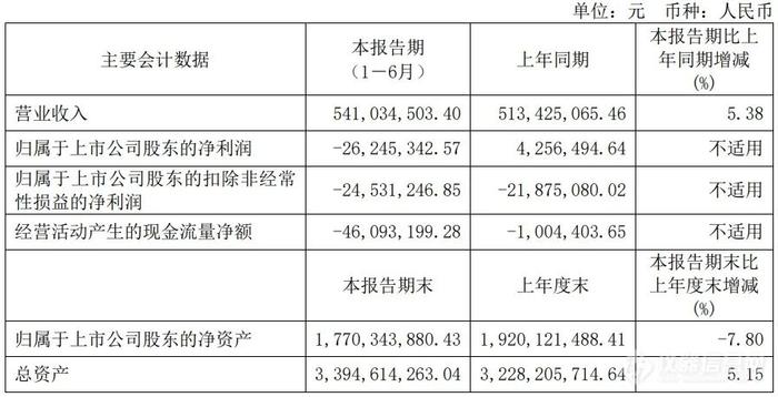 天准科技：2024上半年营收5.41亿元 同比增长5.38%