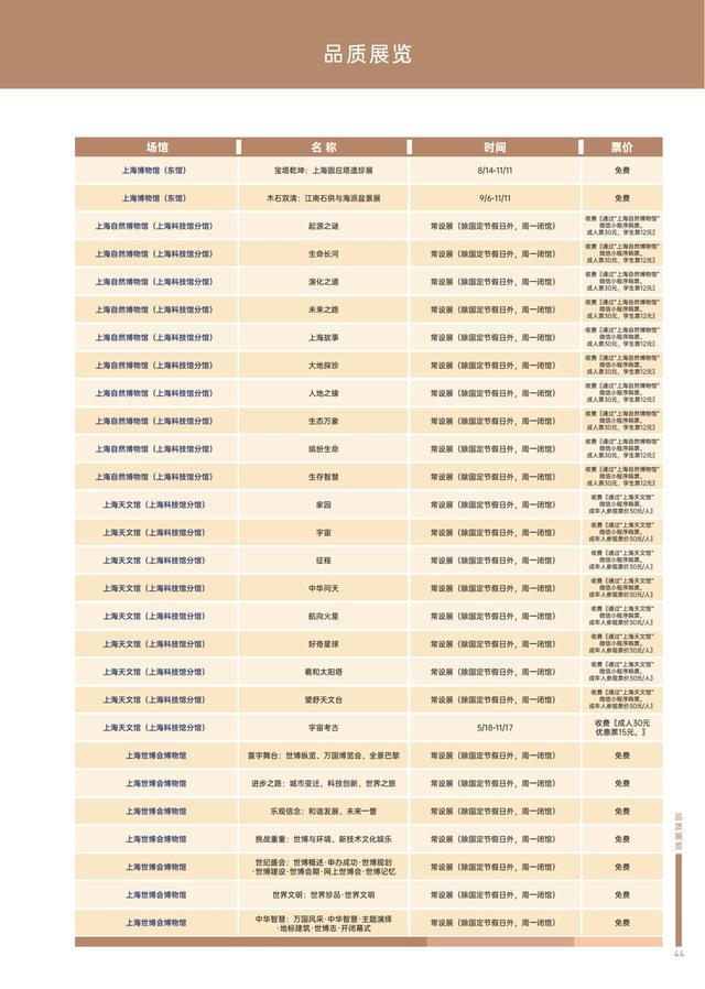 乐游上海文旅资讯10月推荐