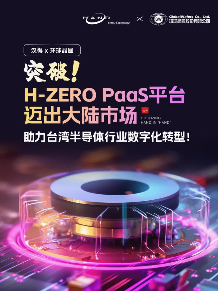 汉得 x 环球晶圆｜突破！H-ZERO PaaS 平台迈出大陆市场，助力台湾半导体行业数字化转型！