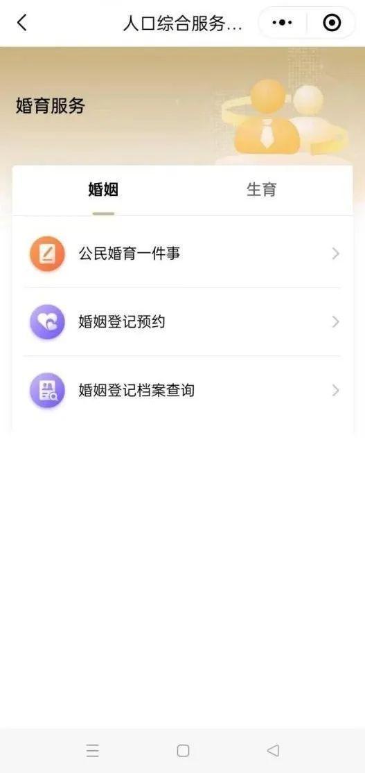 人口综合服务专区：整合了户籍、出生登记、婚姻等多方面多人口服务，满足在不同人生阶段的需求
