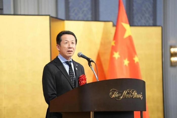 长润爱宝庄文德董事长应邀出席了中国驻福冈总领馆举行的“庆祝中华人民共和国成立75周年招待会”