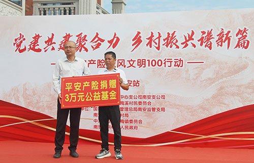 党建共建聚合力，平安产险“乡风文明100”行动落地泉州南安梅溪村