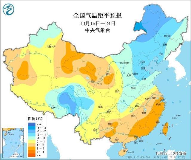 中央气象台：内蒙古、东北地区气温将下降6～10℃，局地12℃以上