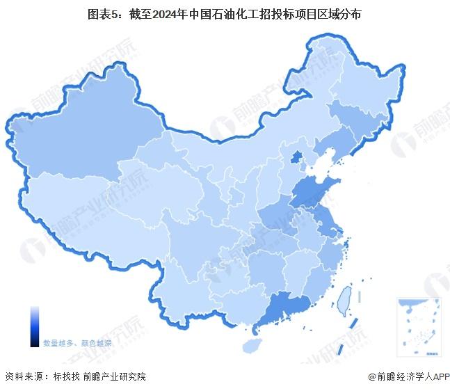 2024年中国石油化工行业招投标情况分析 招投标事件集中在北京、广东和山东【组图】