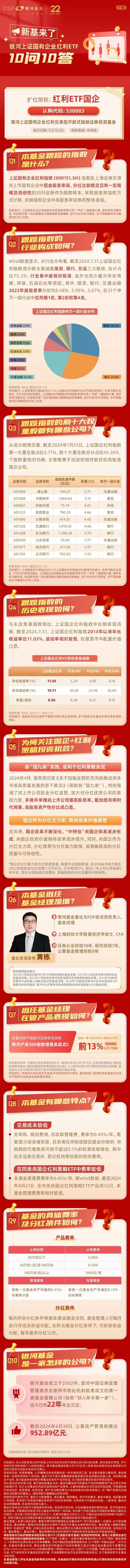 新基来了！银河上证国有企业红利ETF10问10答