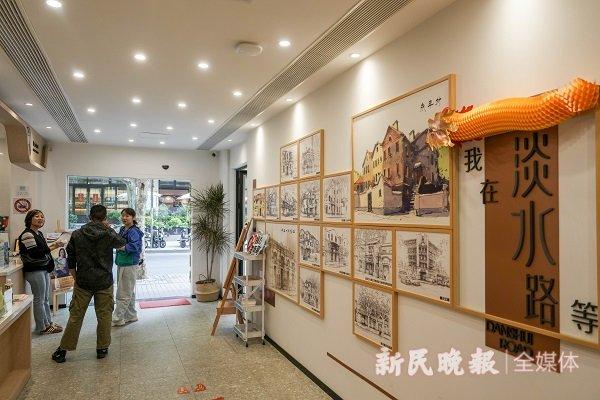 图说:原淮海绿化市容办公场所被改造为淡水路党群服务站