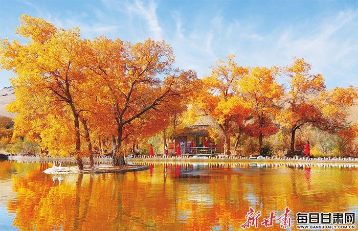 【图片新闻】阿克塞胡杨峡景区美景如画