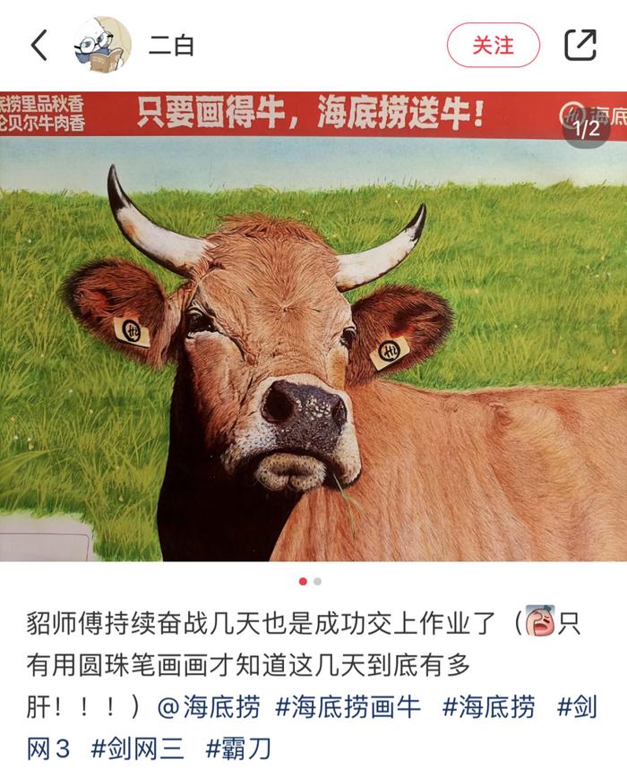 全网美术生都在火锅店里“画牛”？网友：海底捞举办的是美术联考吧