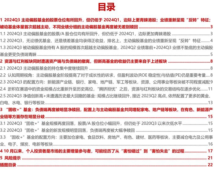 被动“浪潮”与主动基金的“回本赎回”——2024Q3基金持仓深度分析| 民生策略