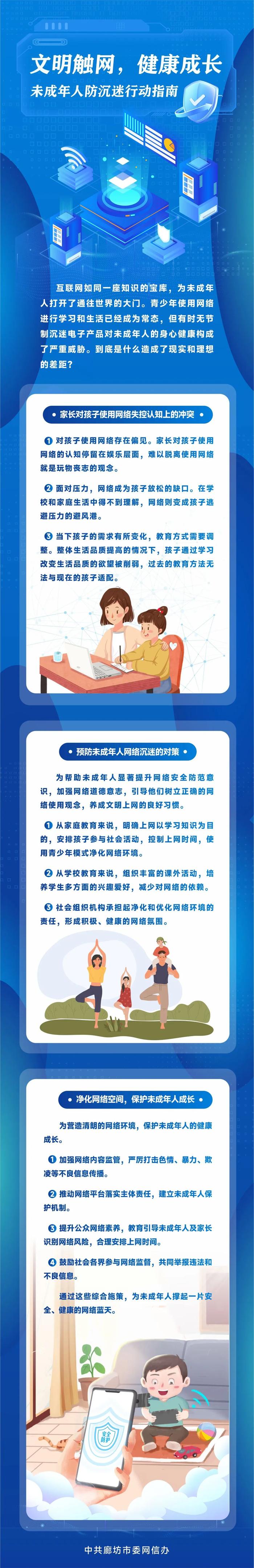 【网络文明宣传月】长图丨文明触网 健康成长 未成年人防沉迷行动指南