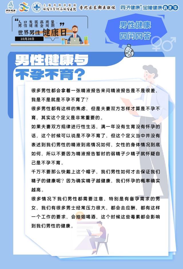 2024年10月28日“世界男性健康日”同济大学附属同济医院健康科普活动&同同科普