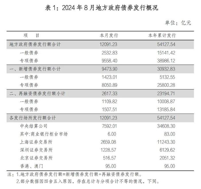 地方政府债券市场报告（2024年8月）