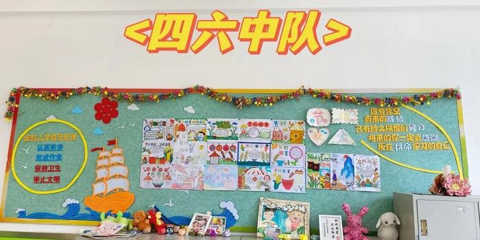 未央区西航三校教育集团十月份主题黑板报展示