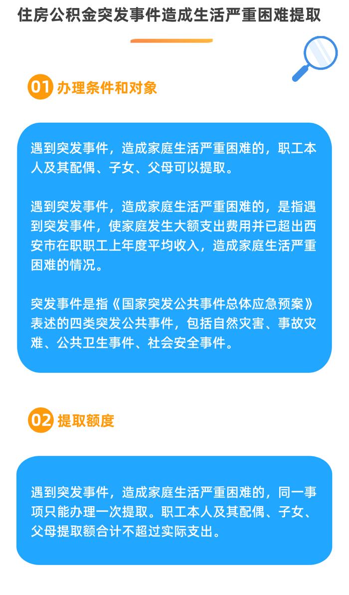 突发事件造成生活严重困难如何提取西安住房公积金？