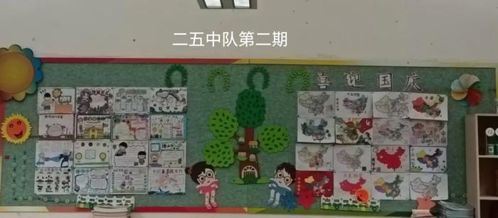 未央区西航三校教育集团十月份主题黑板报展示