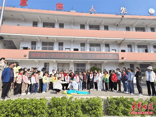 桑植县瑞塔铺小学：急救演练进校园 心肺复苏护生命