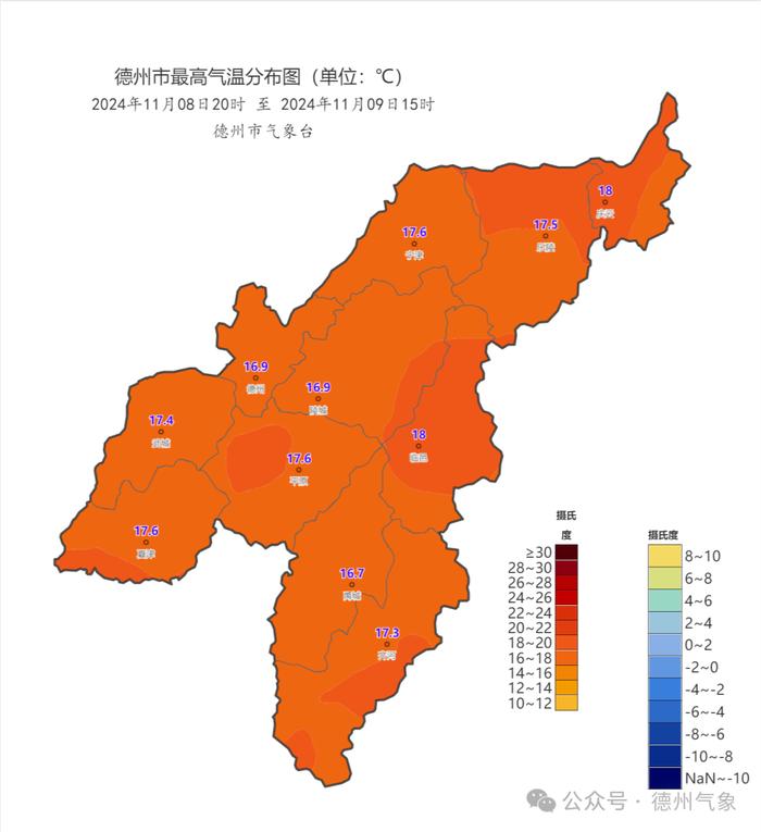 今夜有雾！明天局部有雨！德州最新天气预报