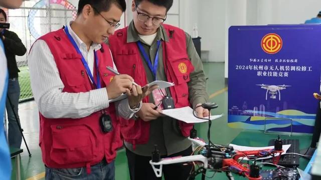 无人机相关职业技能大赛现场。受访者供图