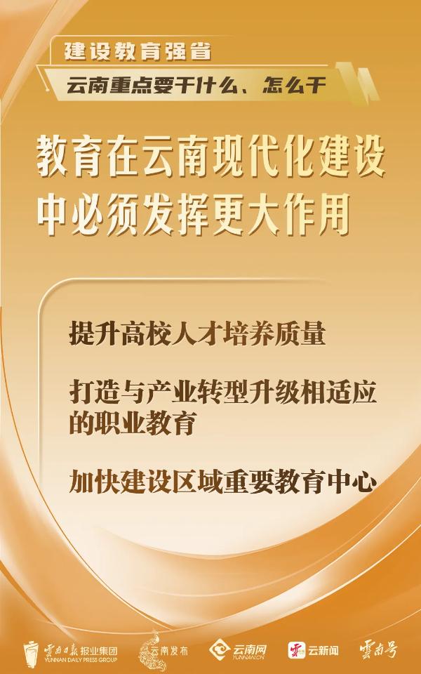 干货满满！建设教育强省，云南重点要干什么、怎么干