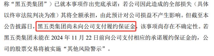 对外违规担保踩雷 控股股东承诺兜底履约倒计时！8天7板黑芝麻会被ST吗？