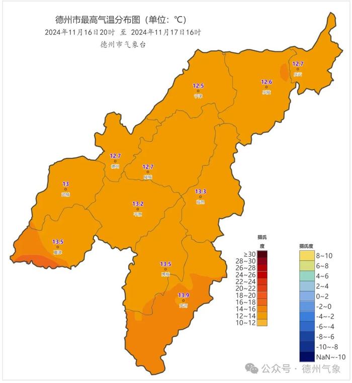 冷冷冷！未来一周德州天气→