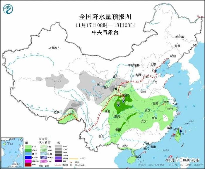 冷空气影响范围将扩展至江南、华南等地 台风“万宜”将进入南海