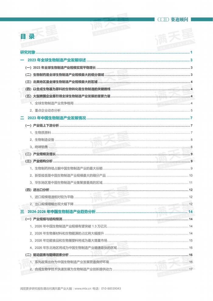 年报｜2023-2024年中国生物制造产业发展研究年度报告