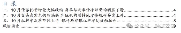 【信达固收】10月杠杆率反季节性抬升 其他机构大规模增持地方债——2024年10月债券托管数据点评