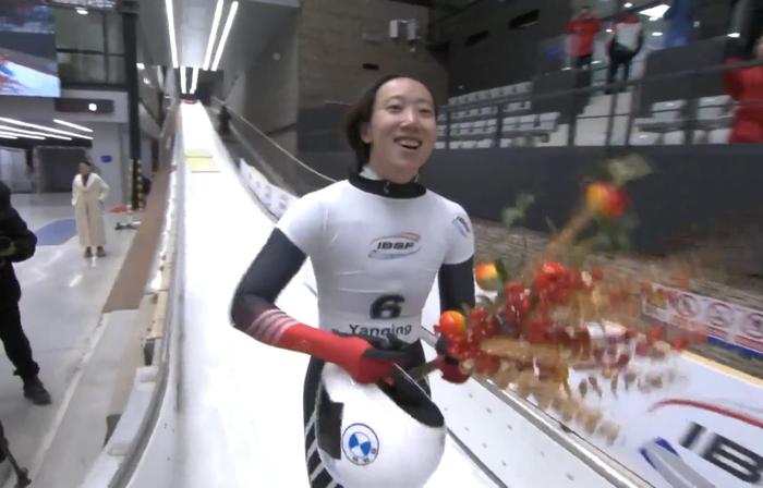 中国女子首位！赵丹获钢架雪车世界杯冠军