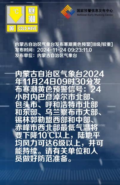 局地有大暴雪！内蒙古气温震荡剧烈，呼和浩特24小时内降温10℃以上！