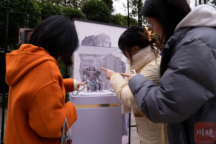 C空间丨四川石窟数字展走进高校 3D打印展品受热捧