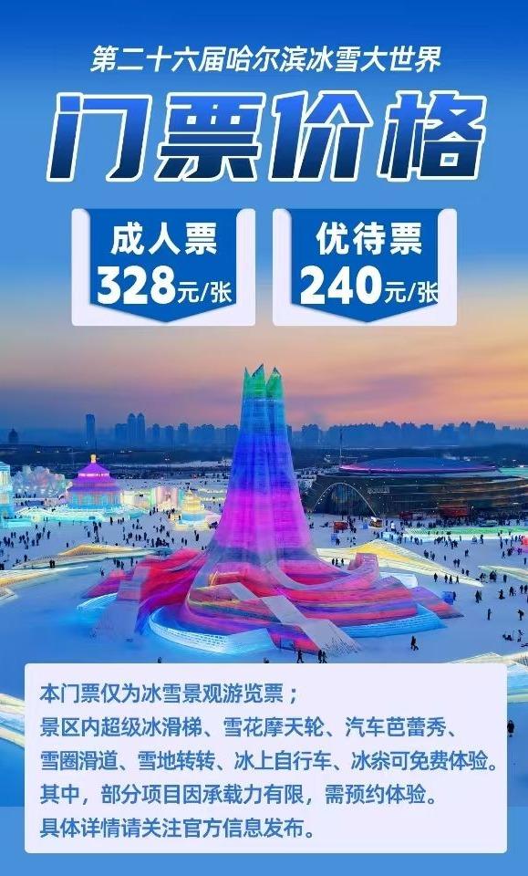 冰雪大世界门票328元，都有啥项目？看这里