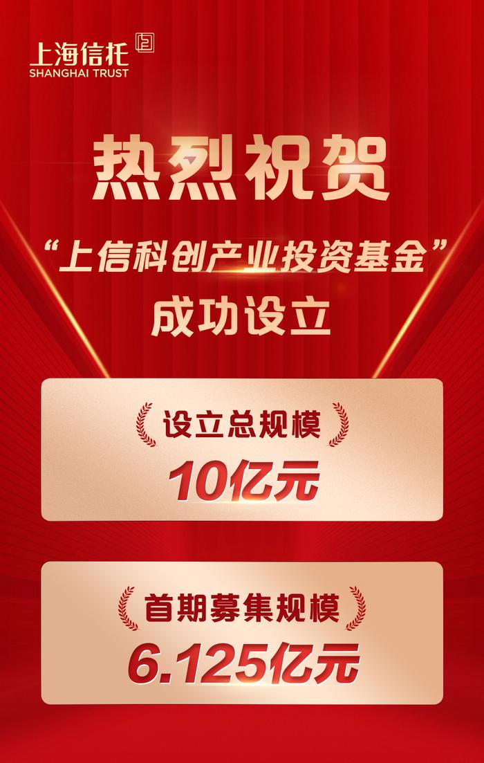 动态丨“上信科创产业投资基金”成功设立