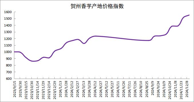 新华指数|市场流通货源减少，贺州香芋统货价格延续偏强走势