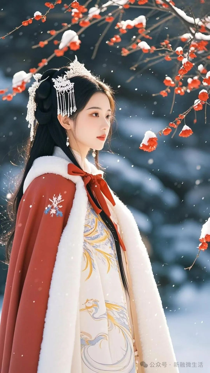 【国风图片集】雪中汉服佳人:冬韵华章里的古典倩影(图5) 【国风图片集】雪中汉服佳人:冬韵华章里的古典倩影(图5)