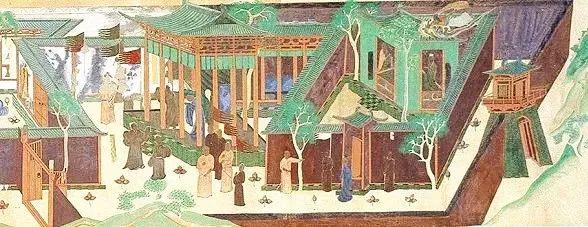 莫高窟第431窟 院落场景 初唐