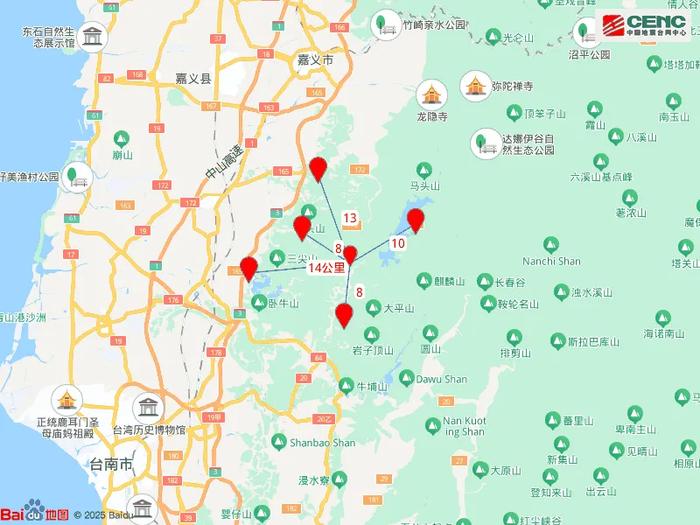 台湾台南市发生6.2级地震,福建多地震感明显