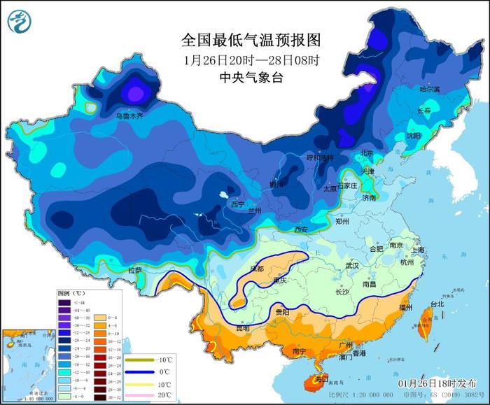 寒潮蓝色预警:内蒙古河北陕西等地部分地区降温可达12℃以上